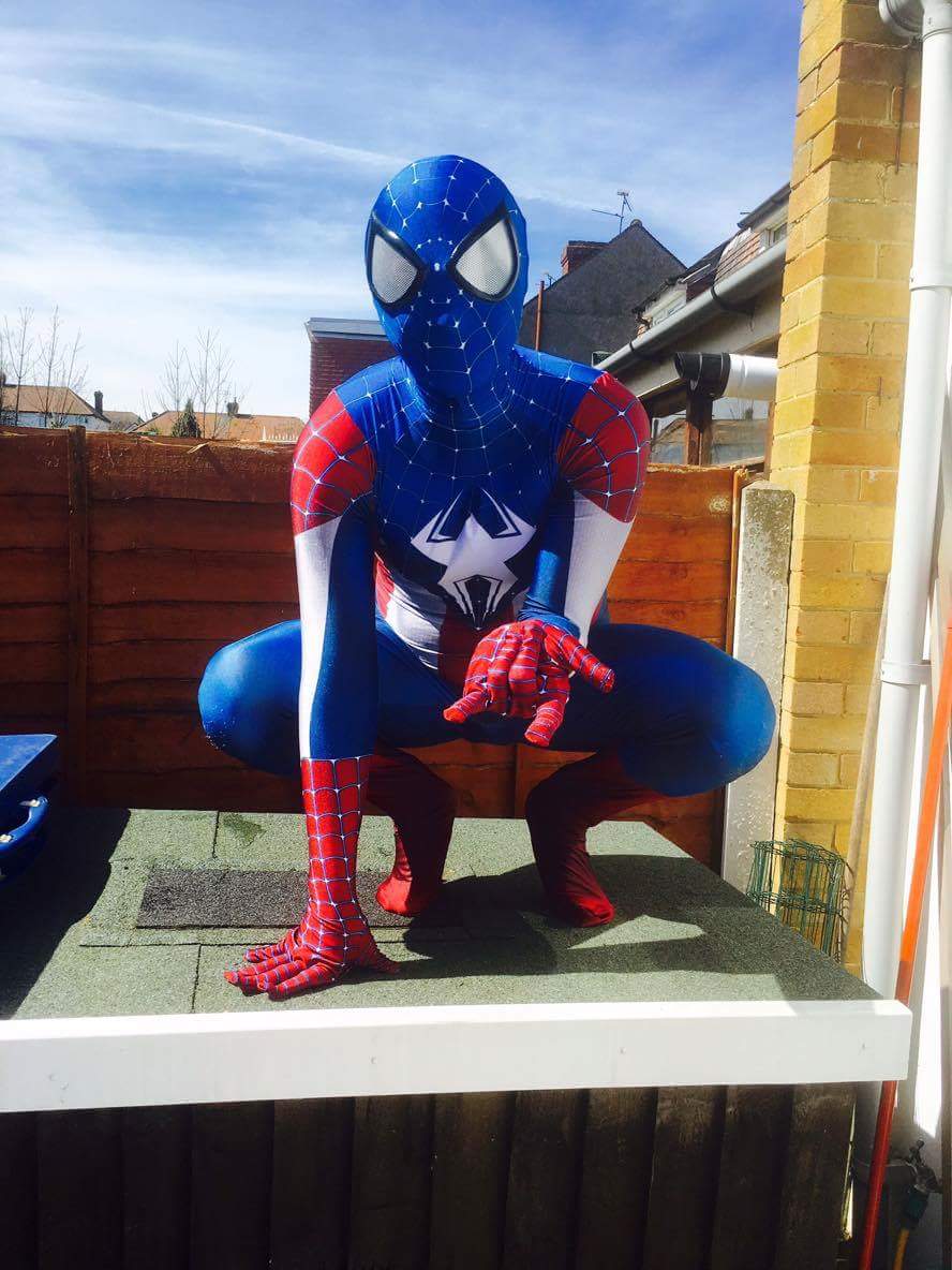 Amazing Captain America Spiderman Costume Halloween 16081203